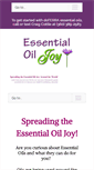 Mobile Screenshot of essentialoiljoy.com